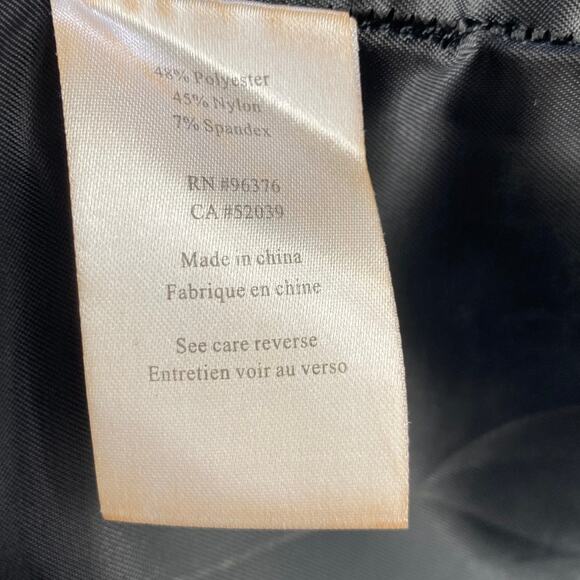 Samuel Dong Mini Dress Front Zipper Moldable Ruffled Belted Taffeta Black Small - Picture 10 of 11